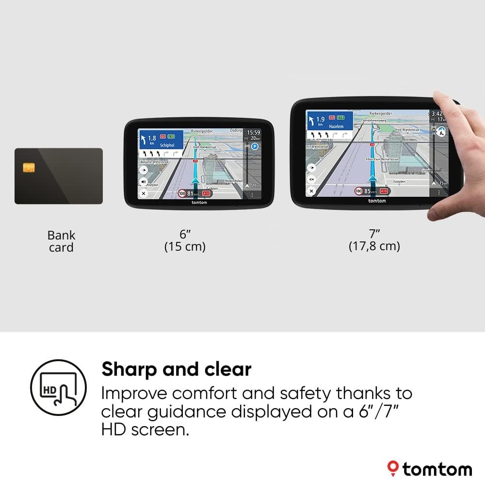 TomTom Truck Sat Nav GO Expert Plus Premium Pack (7 Inch HD Screen, Large Vehicle Routing and POIs, TomTom Traffic, World Maps, Live Restriction Warnings, Quick Updates Via WiFi, USB-C) - NEW SOFTWARE image 3 TomTom Truck Sat Nav GO Expert Plus Premium Pack (7 Inch HD Screen, Large Vehicle Routing and POIs, TomTom Traffic, World Maps, Live Restriction Warnings, Quick Updates Via WiFi, USB-C) - NEW SOFTWARE image 3
